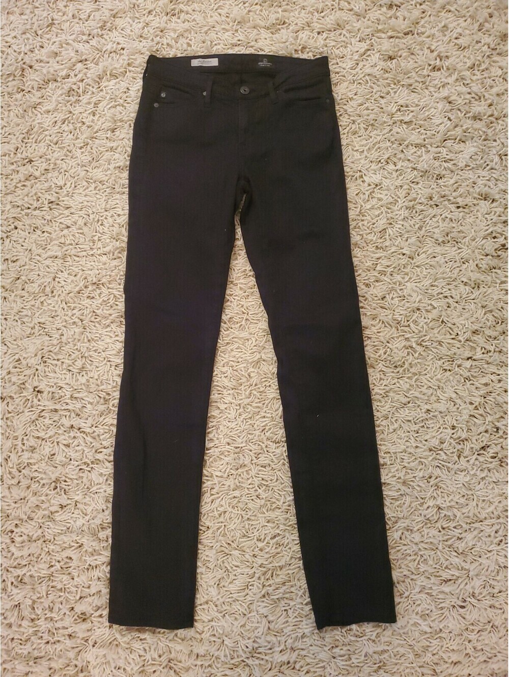 Adriano Goldschmied AG The Prima Black Cigarette Skinny Stretch Jeans Size 25x31